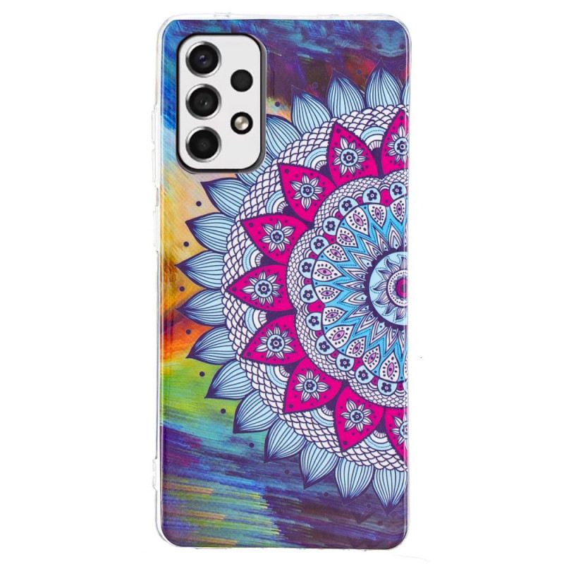 Telefontok Samsung Galaxy A53 5G Fluoreszkáló Színes Mandala