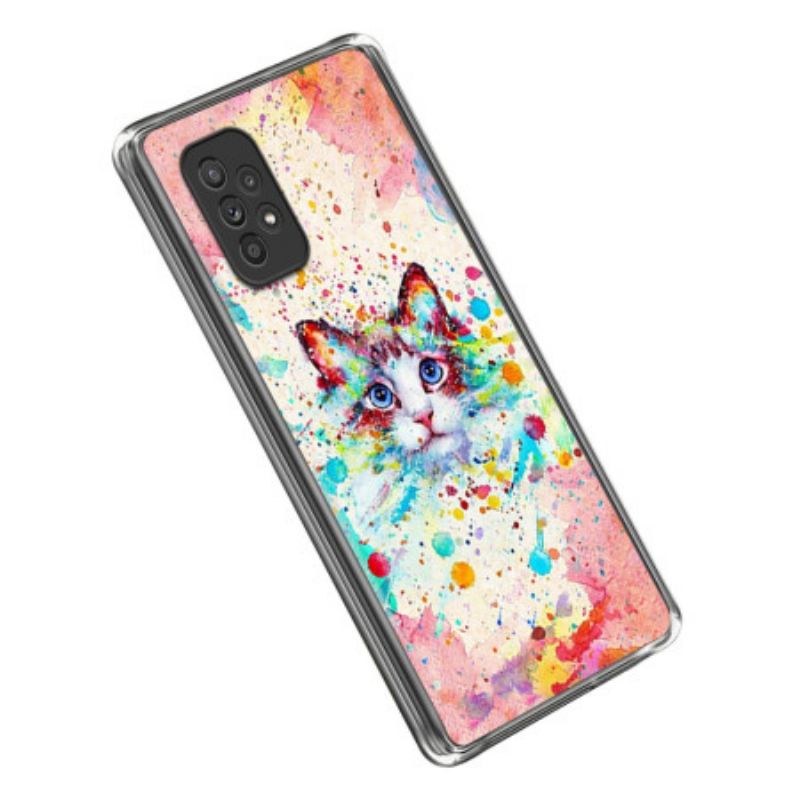 Tok Samsung Galaxy A53 5G Cat Art