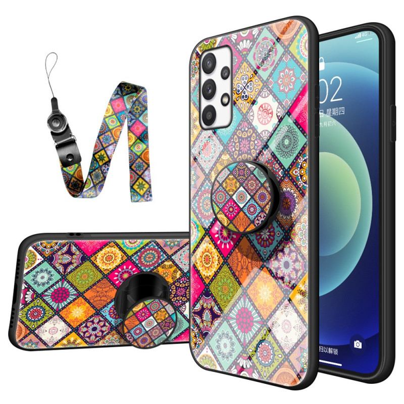 Tok Samsung Galaxy A53 5G Patchwork Mágneses Tartó