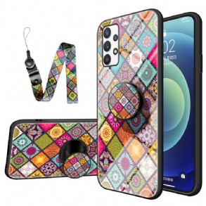 Tok Samsung Galaxy A53 5G Patchwork Mágneses Tartó