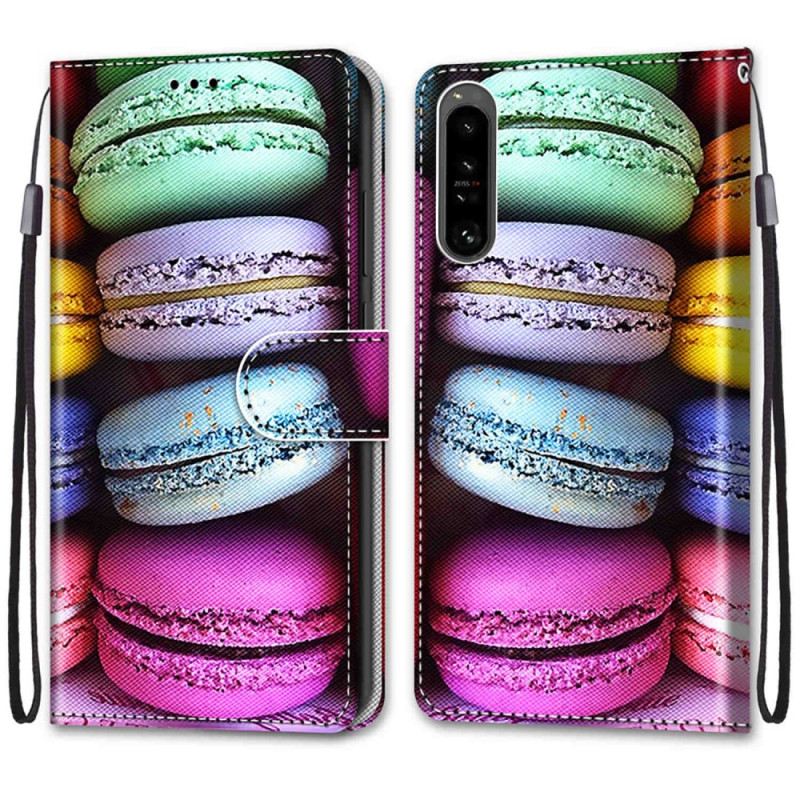 Fliptok / Bőrtok Sony Xperia 1 IV Macarons