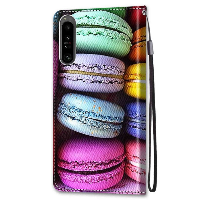 Fliptok / Bőrtok Sony Xperia 1 IV Macarons