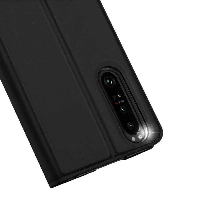 Fliptok Sony Xperia 1 IV Bőrtok Skin Pro Series Dux Ducis