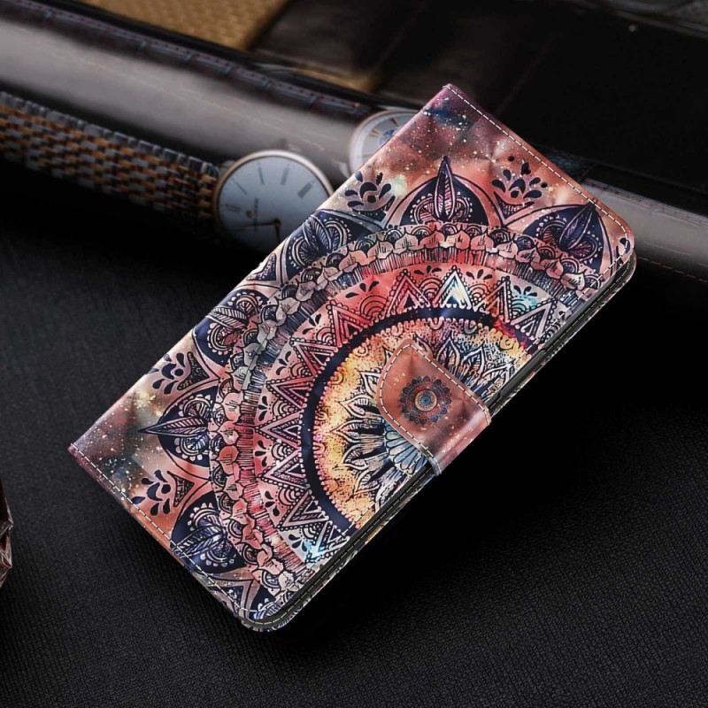 Fliptok Sony Xperia 1 IV szíjjal Színes Pántos Mandala