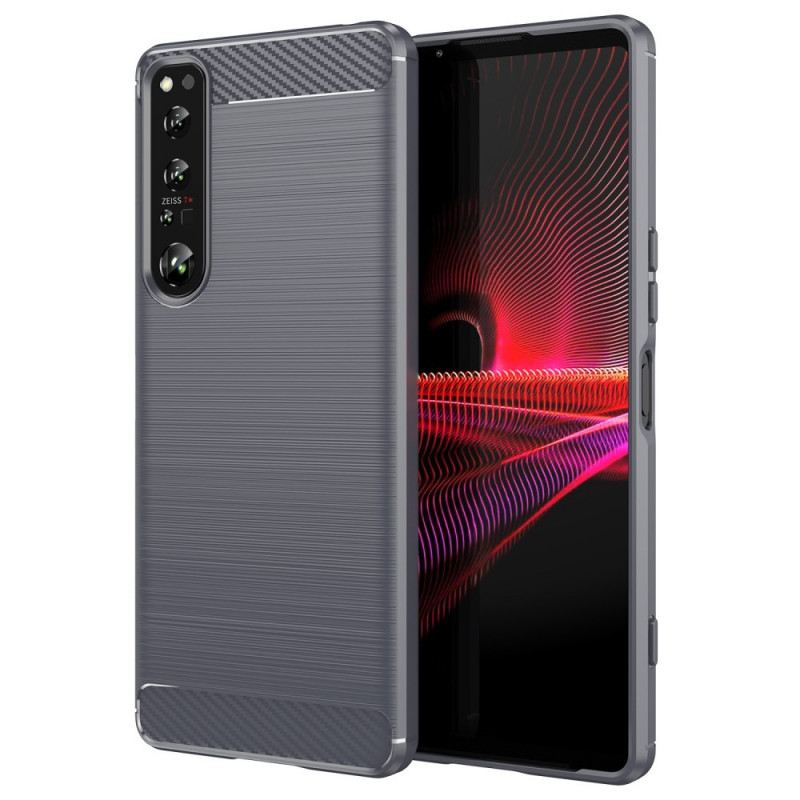 Tok Sony Xperia 1 IV Csiszolt Szénszálas