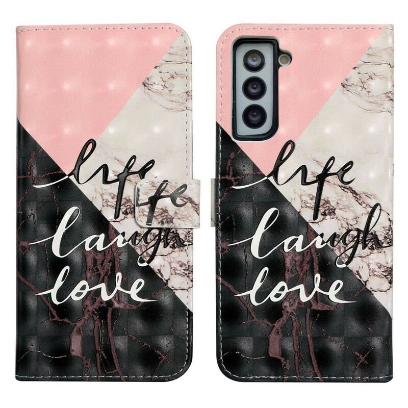 Fliptok Samsung Galaxy S21 FE Life Laugh Love