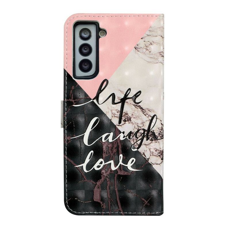 Fliptok Samsung Galaxy S21 FE Life Laugh Love