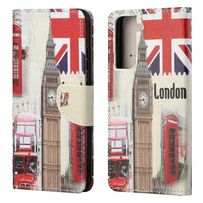 Kinyitható Tokok Samsung Galaxy S21 FE Londoni Élet