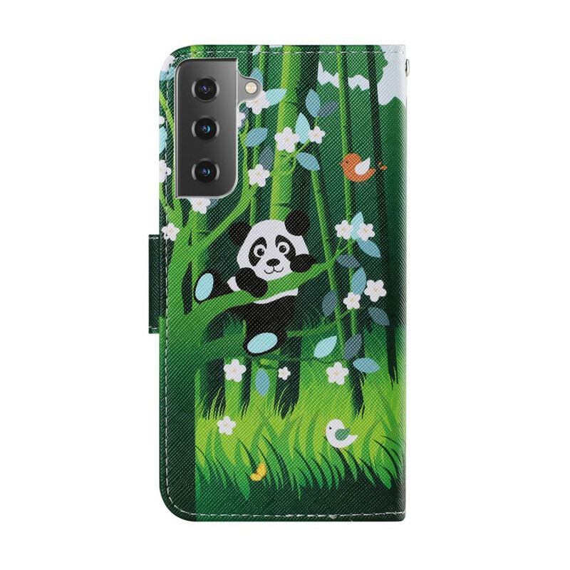 Kinyitható Tokok Samsung Galaxy S21 FE Panda Séta