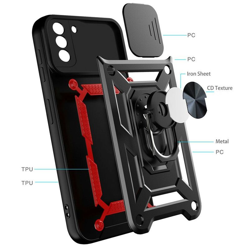 Tok Samsung Galaxy S21 FE Fotómodul És Támogatási Borító