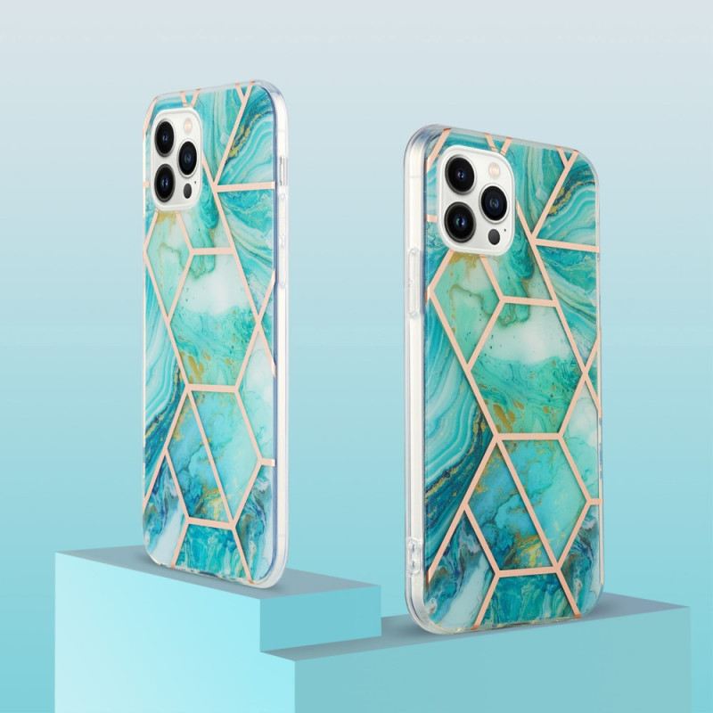 Telefontok iPhone 15 Pro Max Geometrikus Márvány