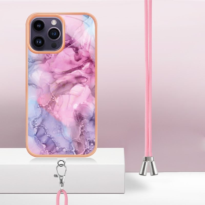 Tok iPhone 15 Pro Max Láncokat Márvány Stílusú Kábel