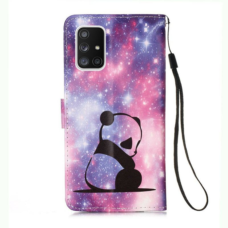 Fliptok / Bőrtok Samsung Galaxy A51 5G Panda Galaxy