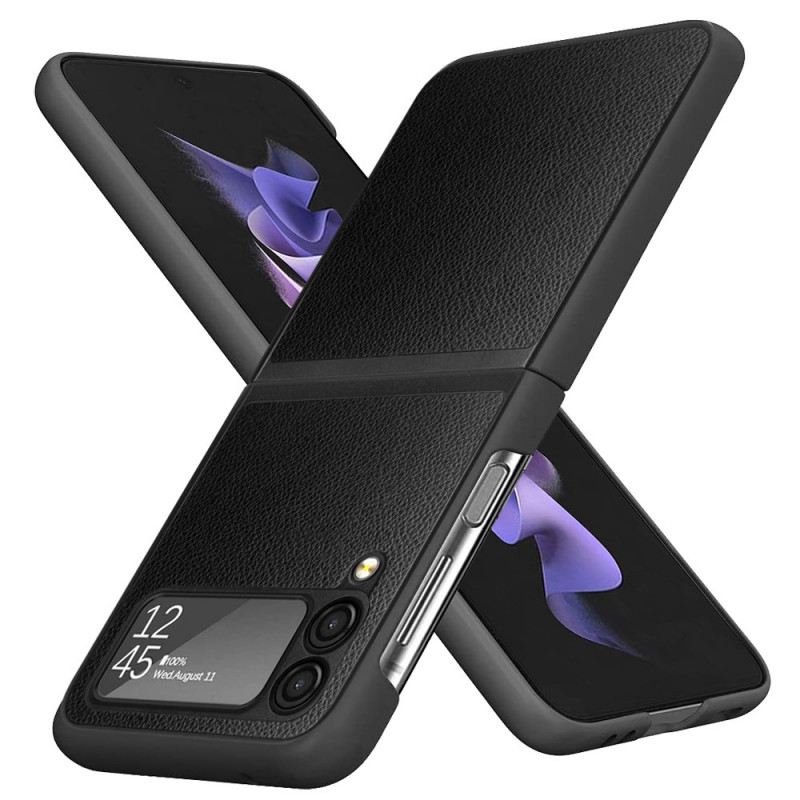 Fliptok Samsung Galaxy Z Flip 3 5G Bőrtok Licsi Bőr Stílusú 2 Db