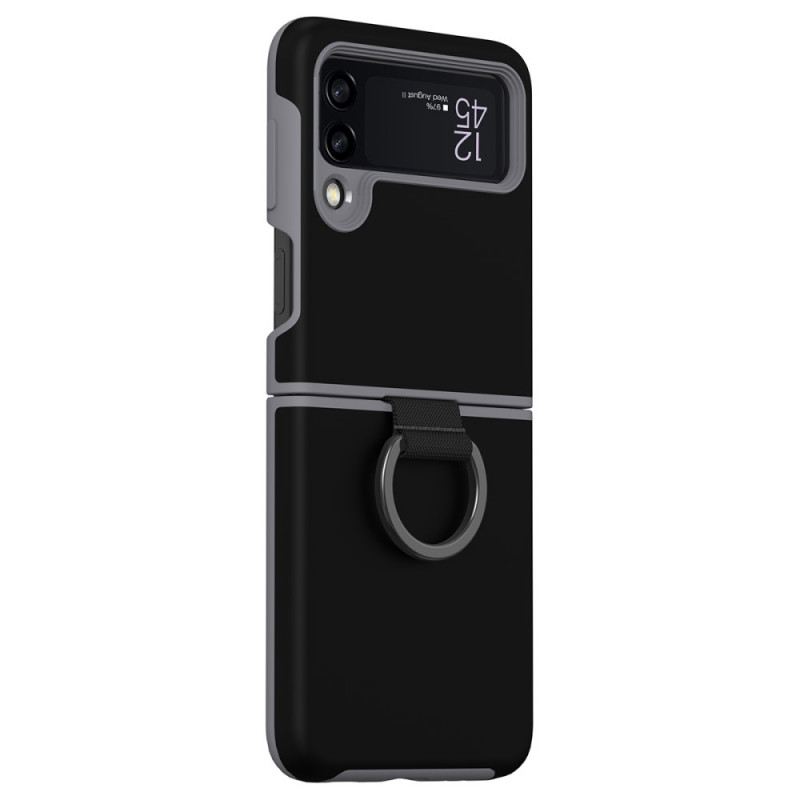 Fliptok Samsung Galaxy Z Flip 3 5G Bőrtok Ring-support Design Gkk