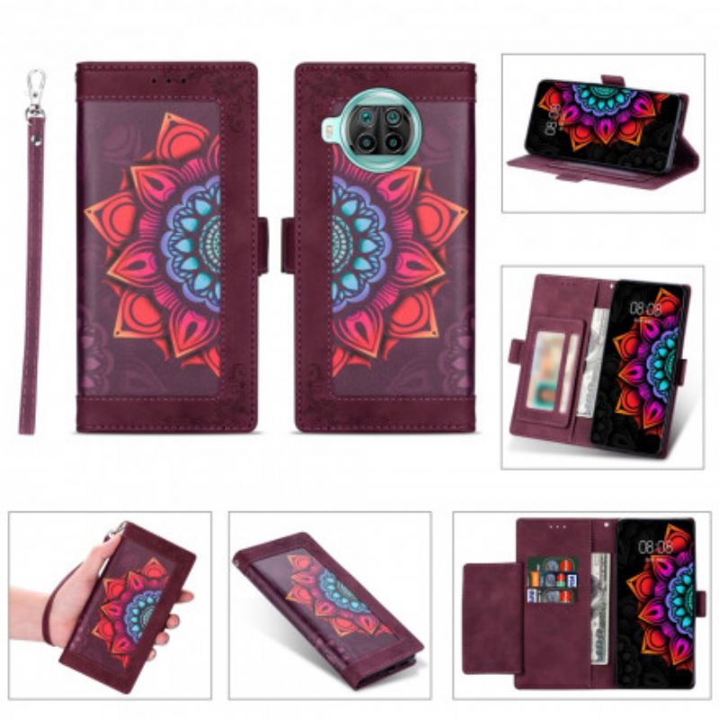 Fliptok / Bőrtok Xiaomi Mi 10T Lite szíjjal Pántos Mandala