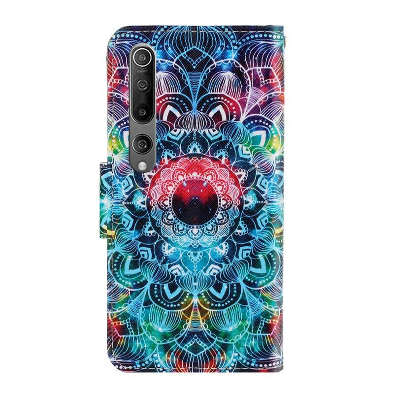 Fliptok Xiaomi Mi 10 / 10 Pro szíjjal Feltűnő Strappy Mandala