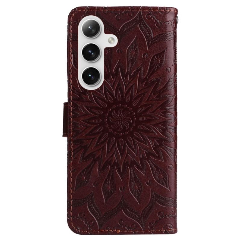 Fliptok Samsung Galaxy S24 5g Kiváló Mandala Szíjjal