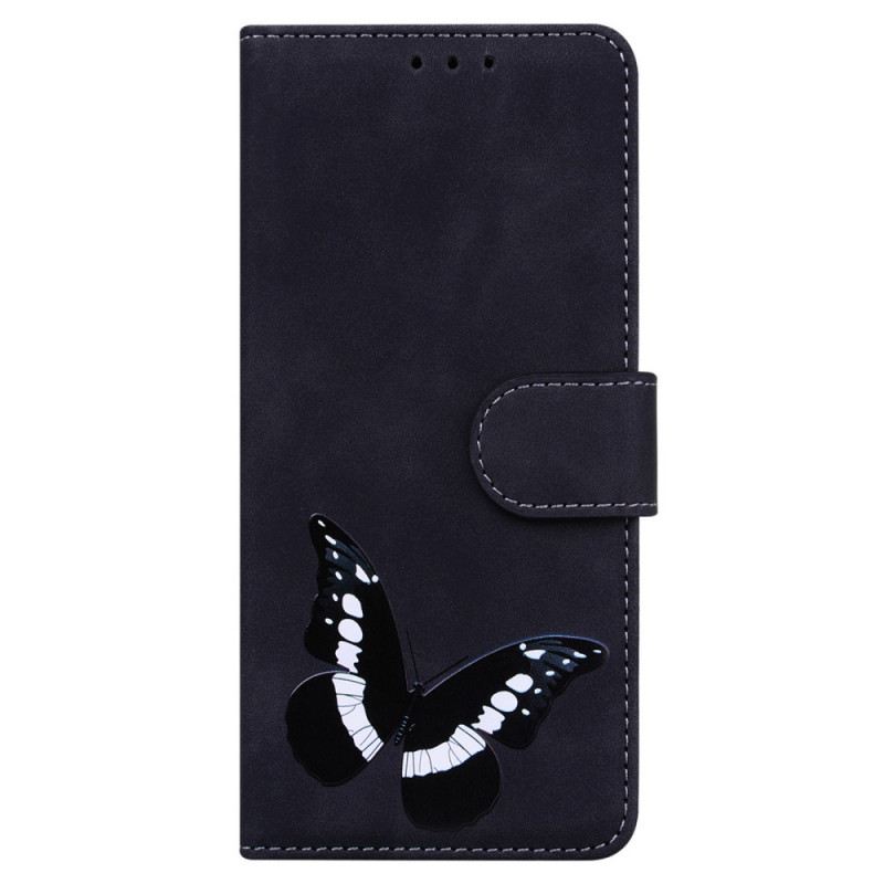 Fliptok / Bőrtok Moto G51 5G Skin-touch Butterfly