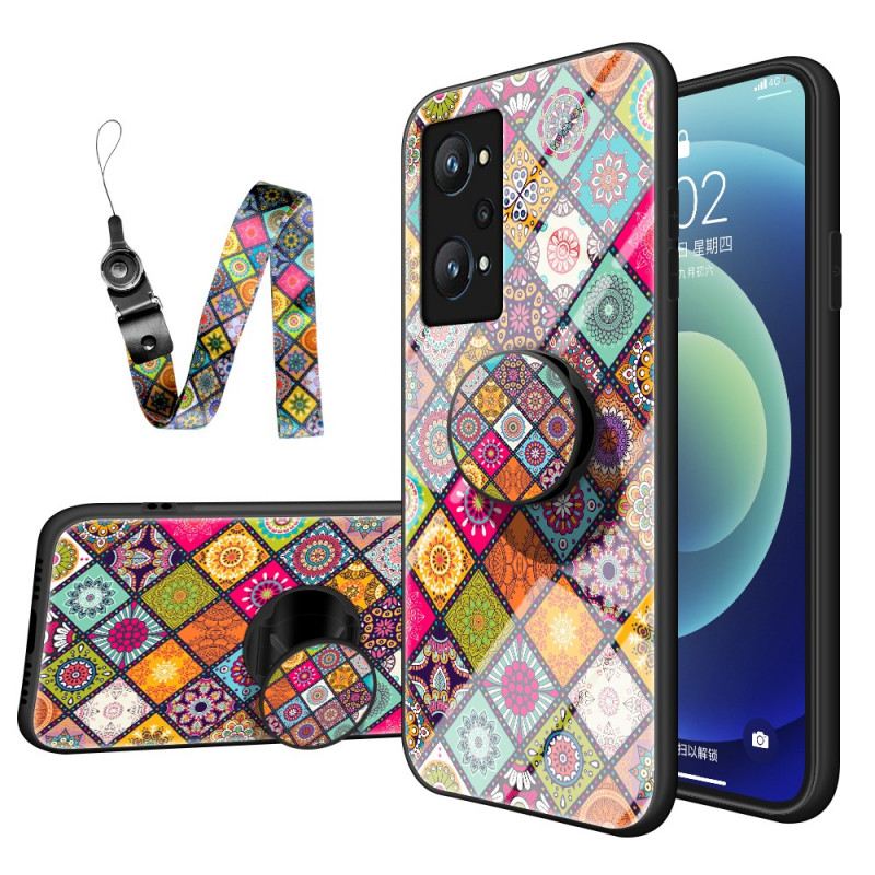 Telefontok Realme GT Neo 3T / Neo 2 Patchwork Mágneses Tartó