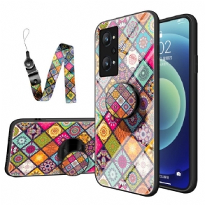 Telefontok Realme GT Neo 3T / Neo 2 Patchwork Mágneses Tartó