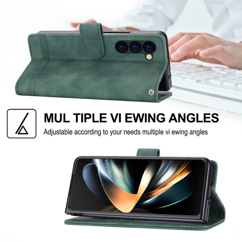 Bőrtok Samsung Galaxy Z Fold 6 Dierfeng