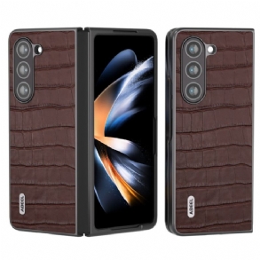 Mobiltelefon Tokok Samsung Galaxy Z Fold 6 Krkodil Textúra Abeel