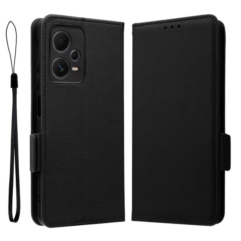 Kinyitható Tokok Xiaomi Redmi Note 12 Pro szíjjal Vékony Strappy