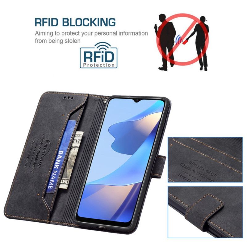 Fliptok / Bőrtok Oppo A16 / A16s Rfid Binfen Color