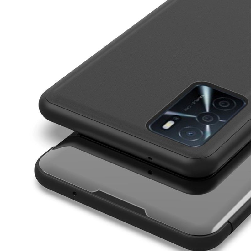 Fliptok Oppo A16 / A16s Bőrtok Tükör