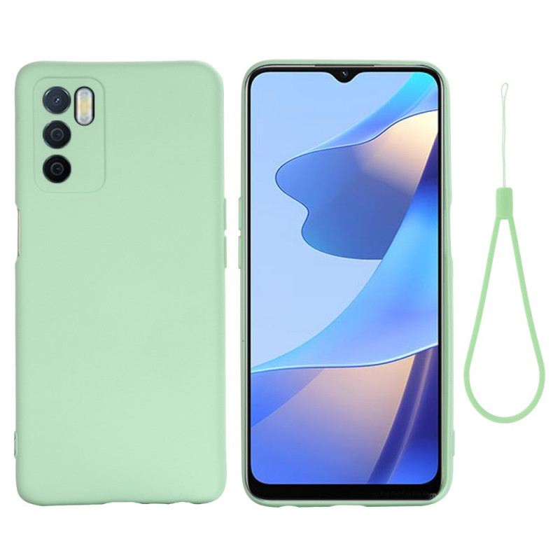 Tok Oppo A16 / A16s Folyékony Szilikon Nyakpánttal