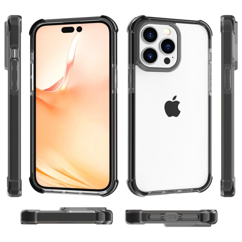 Tok iPhone 14 Pro Max Átlátszó Színes Élek