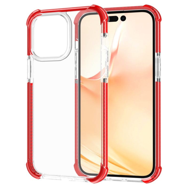 Tok iPhone 14 Pro Max Átlátszó Színes Élek