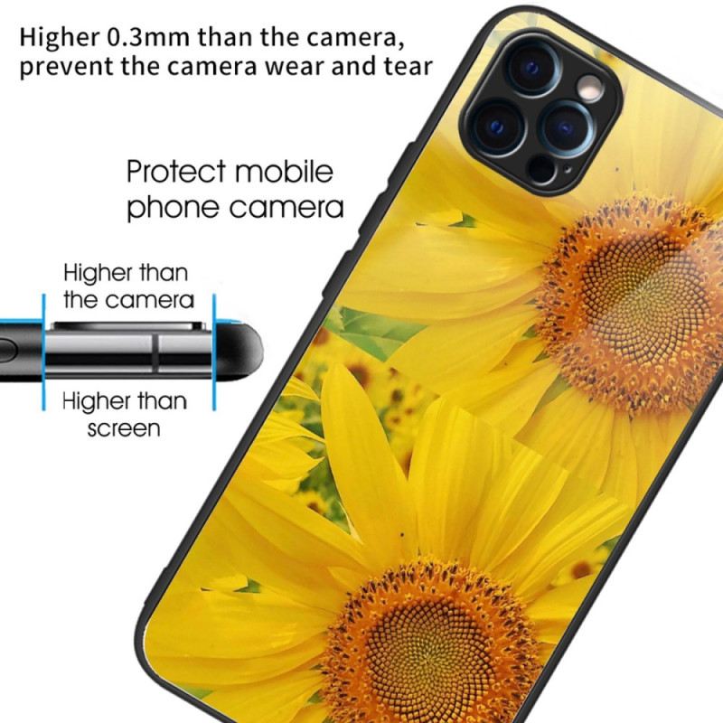 Tok iPhone 14 Pro Max Edzett Üveg Napraforgó