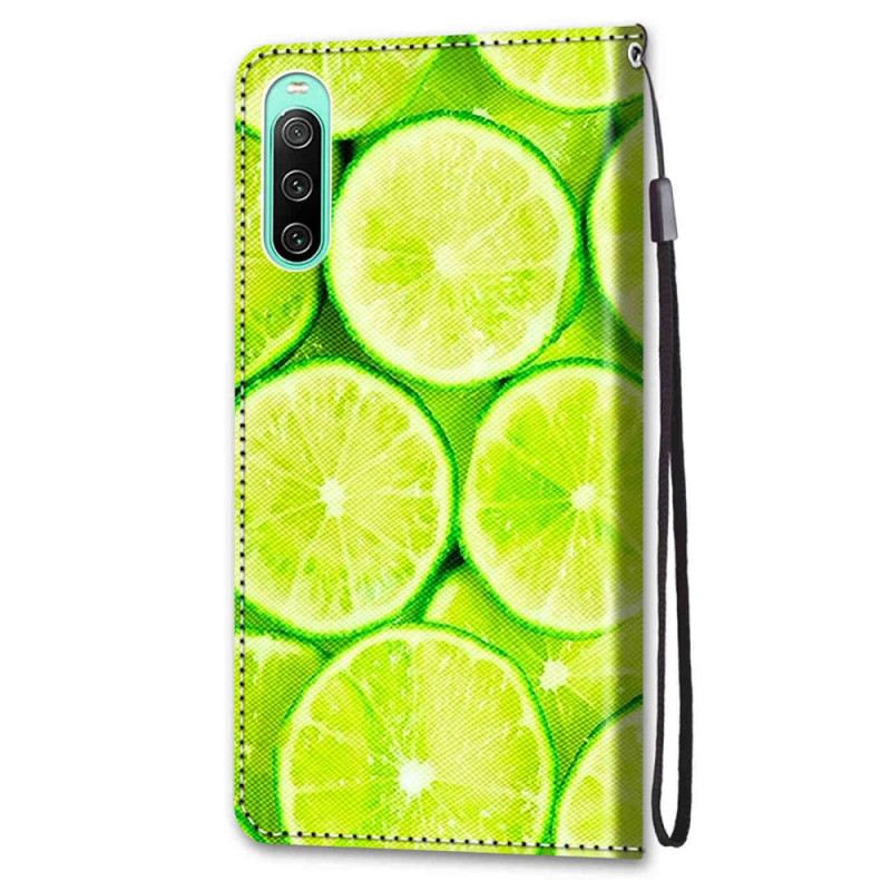 Fliptok / Bőrtok Sony Xperia 10 IV Limes