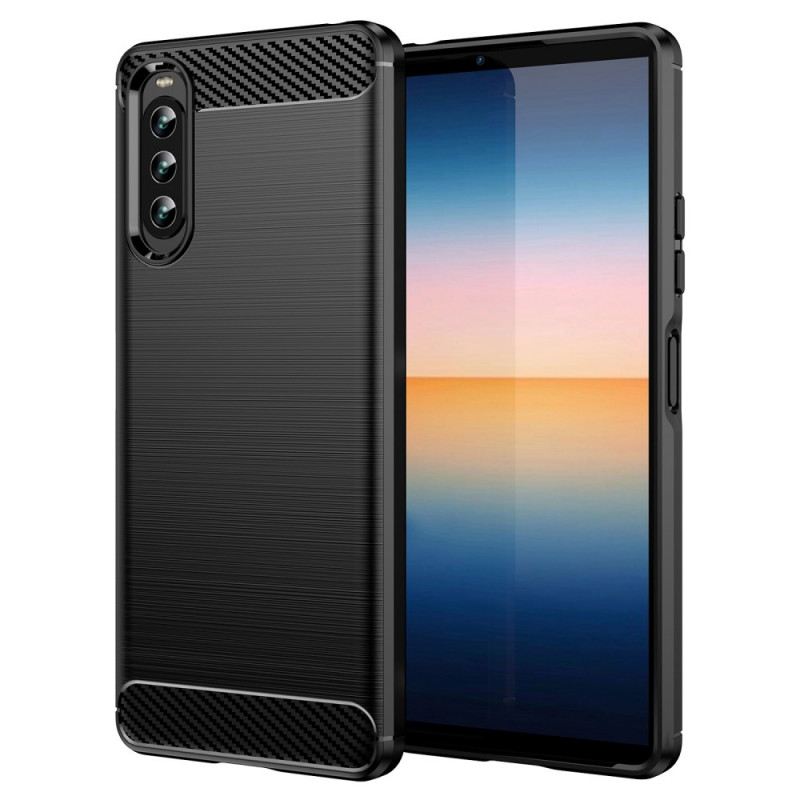 Telefontok Sony Xperia 10 IV Csiszolt Szénszálas