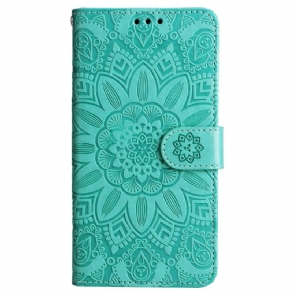 Bőrtok Samsung Galaxy M55 5g Mandala Zsinórral