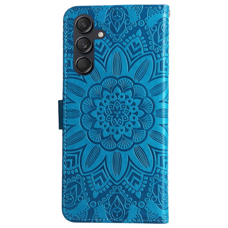 Bőrtok Samsung Galaxy M55 5g Mandala Zsinórral