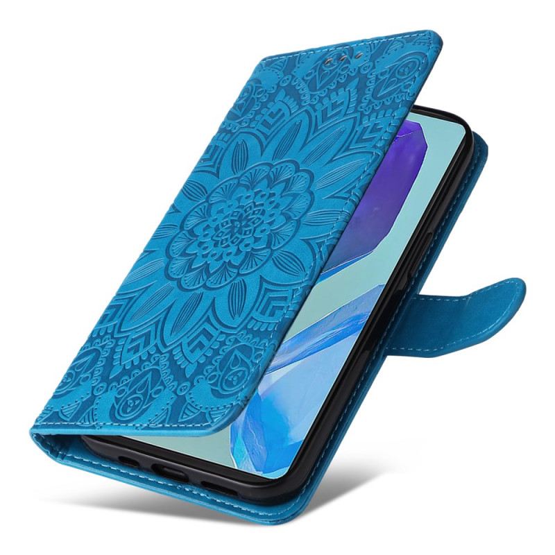 Bőrtok Samsung Galaxy M55 5g Mandala Zsinórral