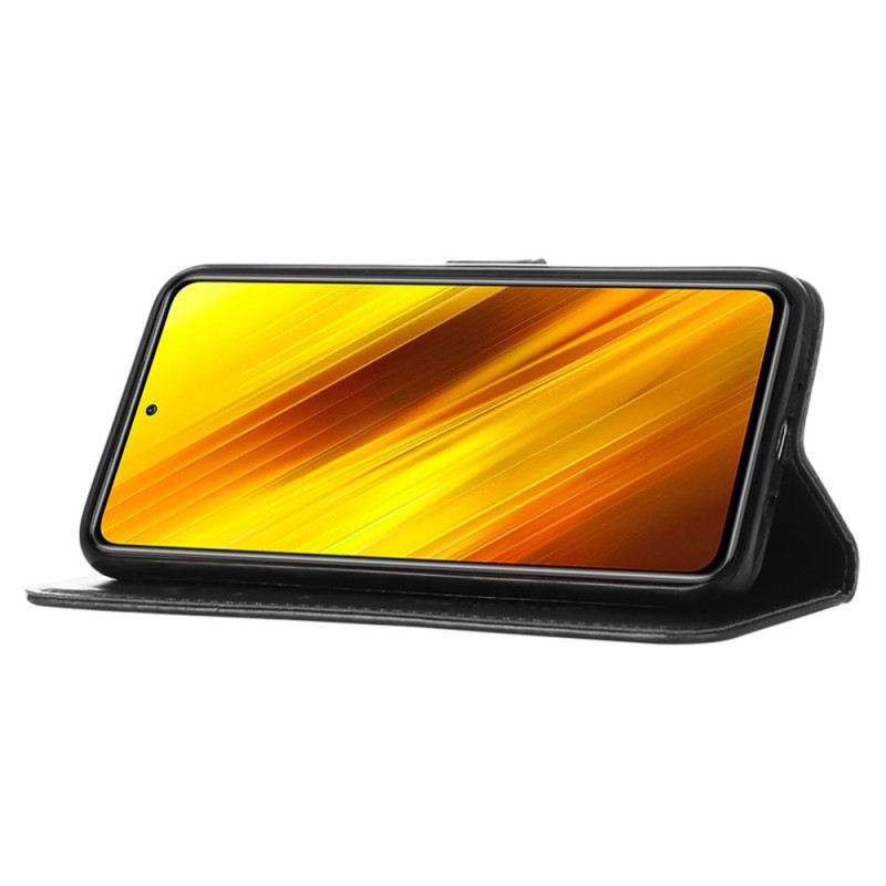 Fliptok / Bőrtok Xiaomi Redmi 10C Butterfly Design Zsinórral