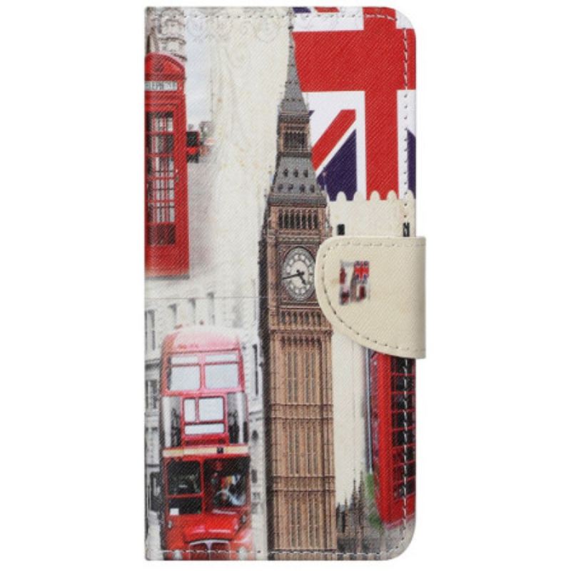 Fliptok / Bőrtok Xiaomi Redmi 10C Londoni Élet