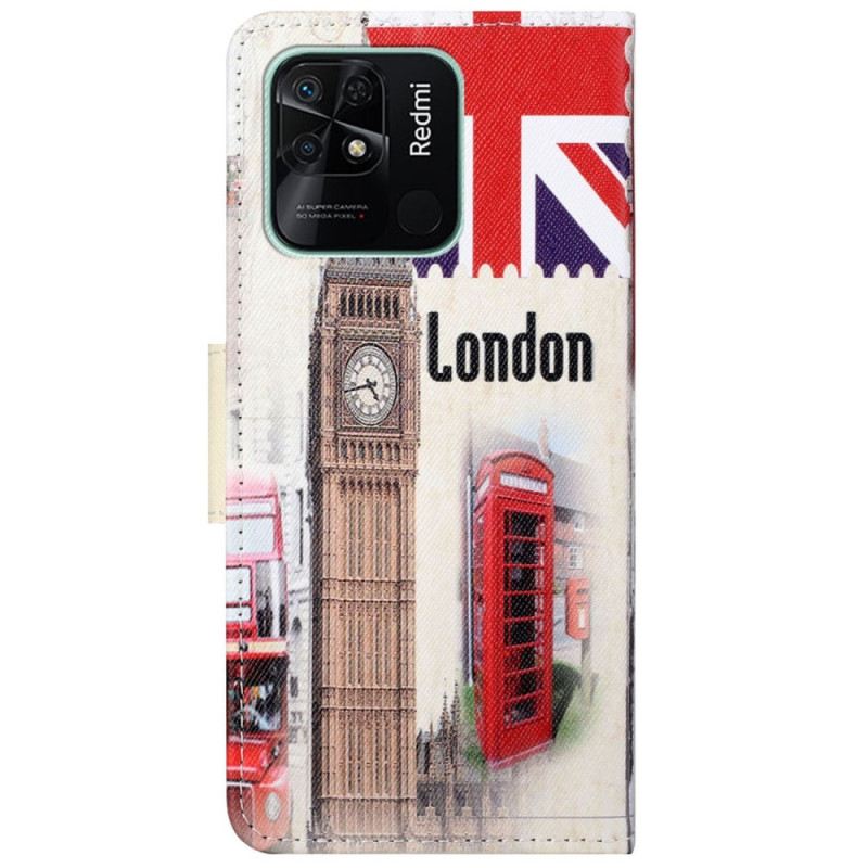 Fliptok / Bőrtok Xiaomi Redmi 10C Londoni Élet