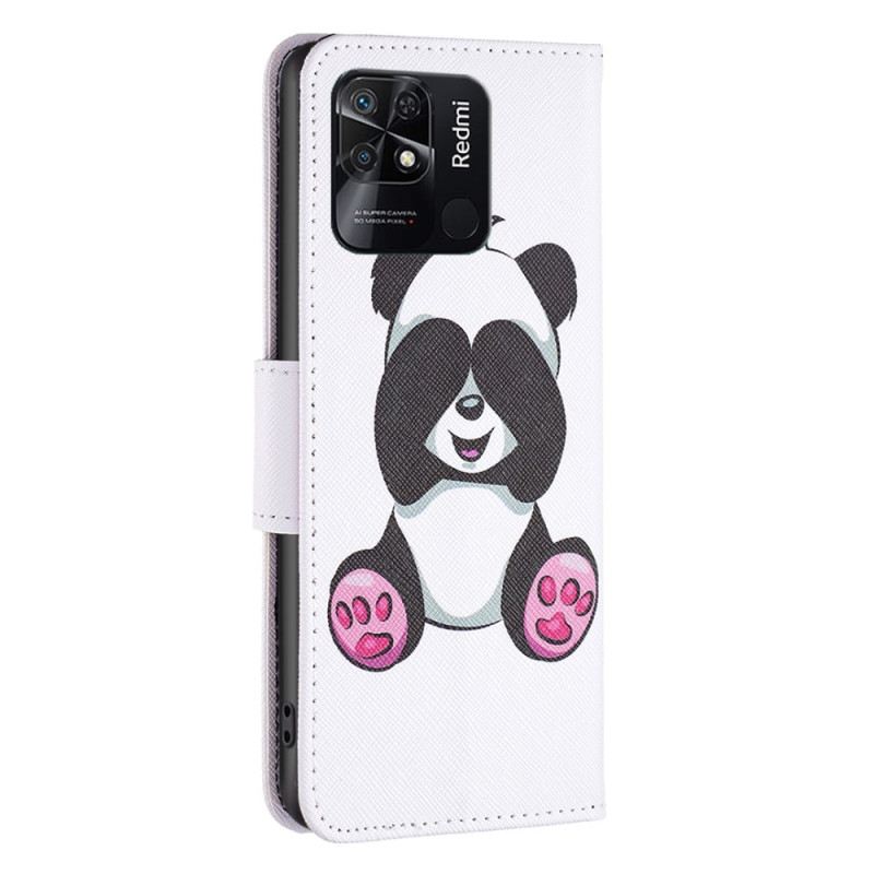 Fliptok / Bőrtok Xiaomi Redmi 10C Panda