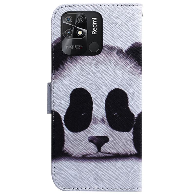 Fliptok / Bőrtok Xiaomi Redmi 10C Panda