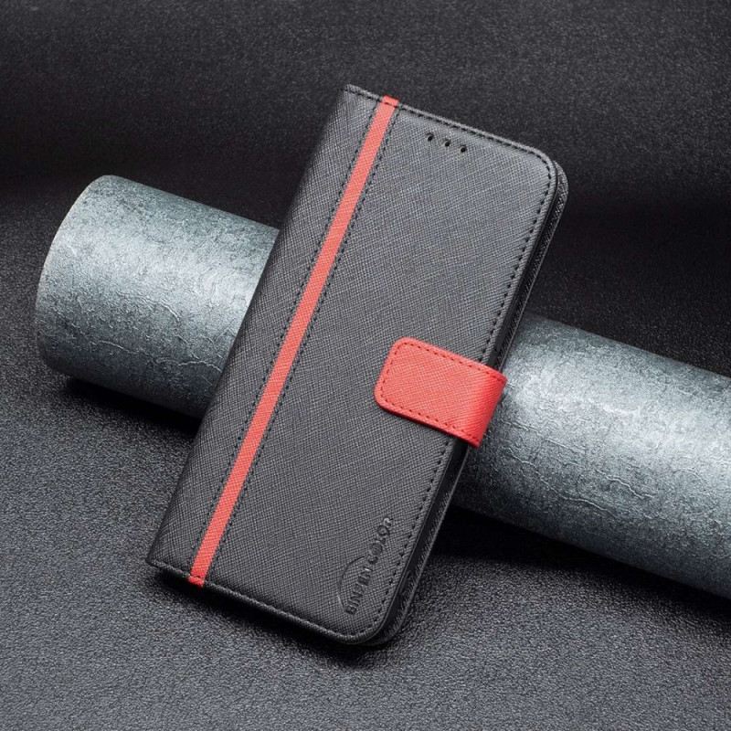 Fliptok / Bőrtok Xiaomi Redmi 10C Texturált Műbőr Binfen Szín