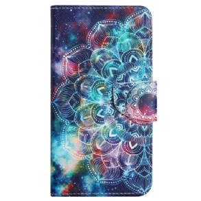 Fliptok Xiaomi Redmi 10C szíjjal Pántos Mandala