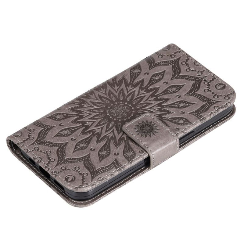 Kinyitható Tokok Xiaomi Redmi 10C Mandala Nap Zsinórral