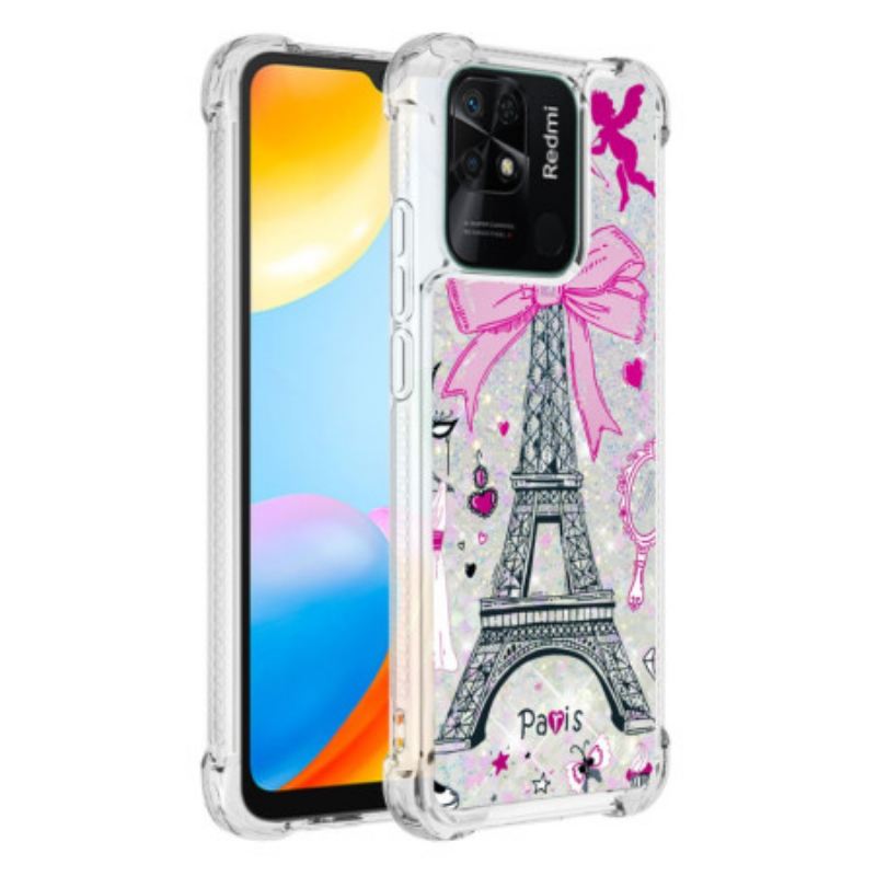 Tok Xiaomi Redmi 10C Eiffel-torony Flitterek