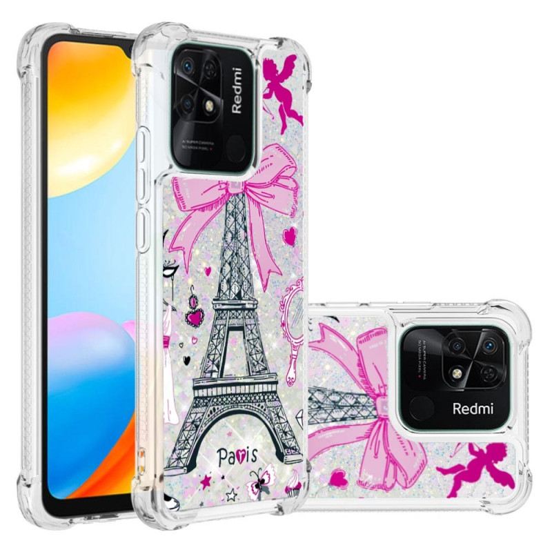 Tok Xiaomi Redmi 10C Eiffel-torony Flitterek