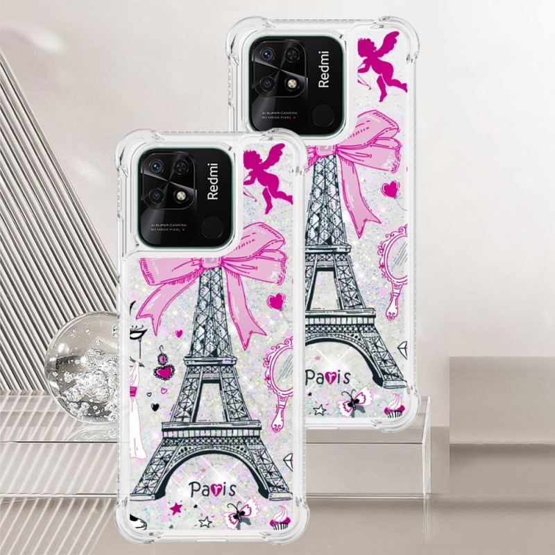 Tok Xiaomi Redmi 10C Eiffel-torony Flitterek